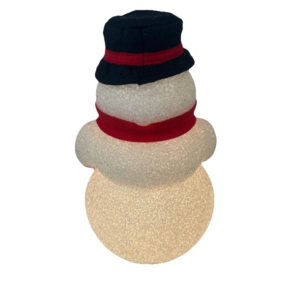 Light Up Snowman Melted Plastic Popcorn‎ Christmas Holiday Decoration - Picture 3 of 9